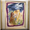 A15. Signed limited edition Reuven Rubin serigraph “Dove of Peace.” Frame: 34.5”h x 28”w 